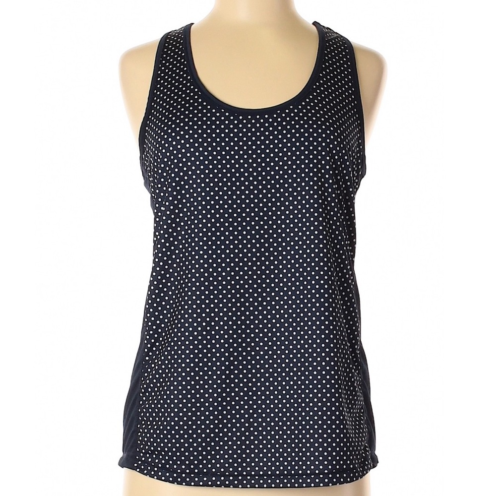 Crivit Navy Polka Dot Racerback Workout Tank